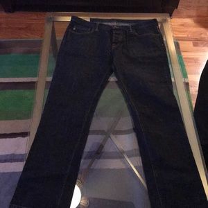 Navy blue abercrombie mens jeans